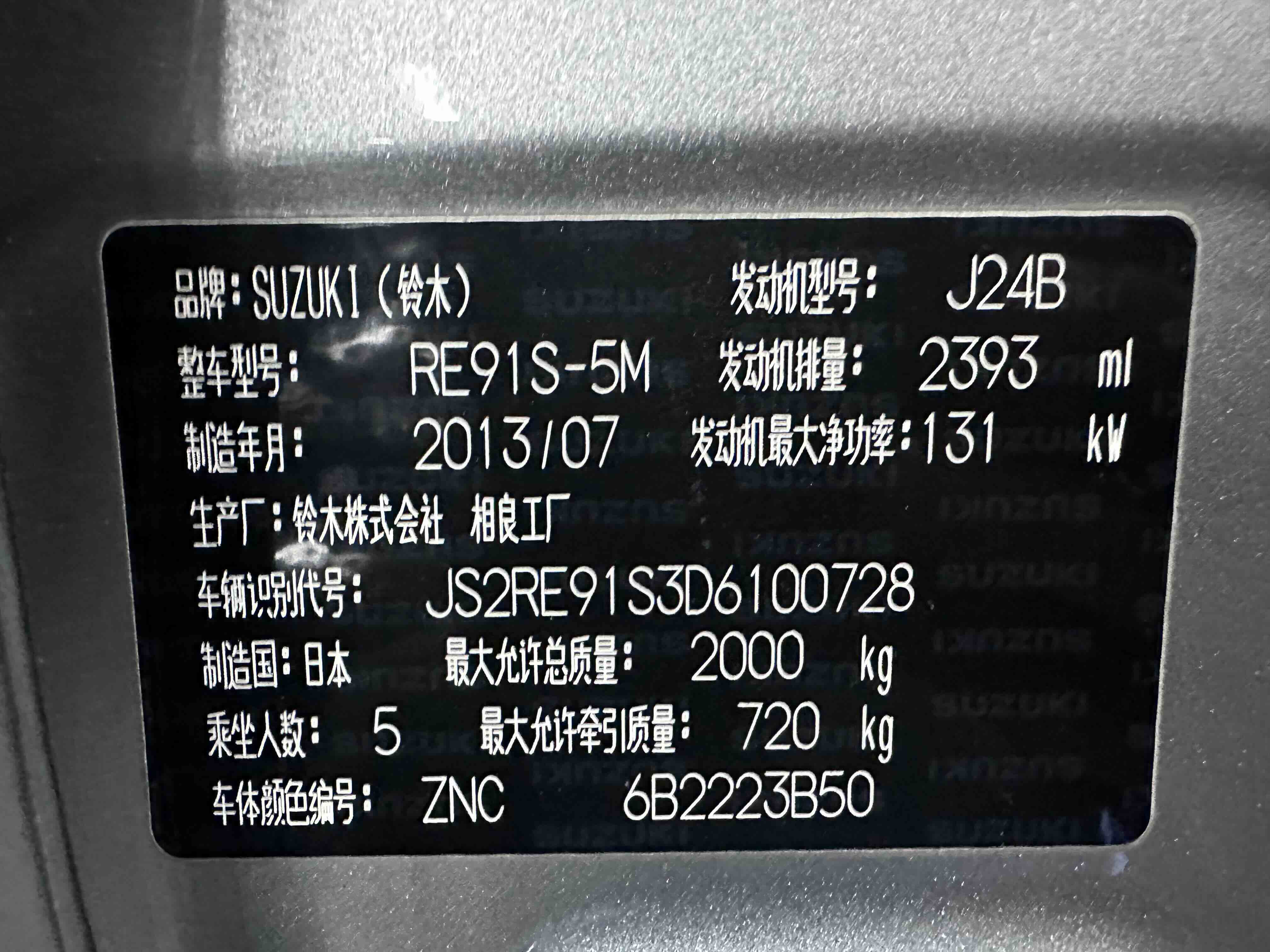 Suzuki 2013 car image #22