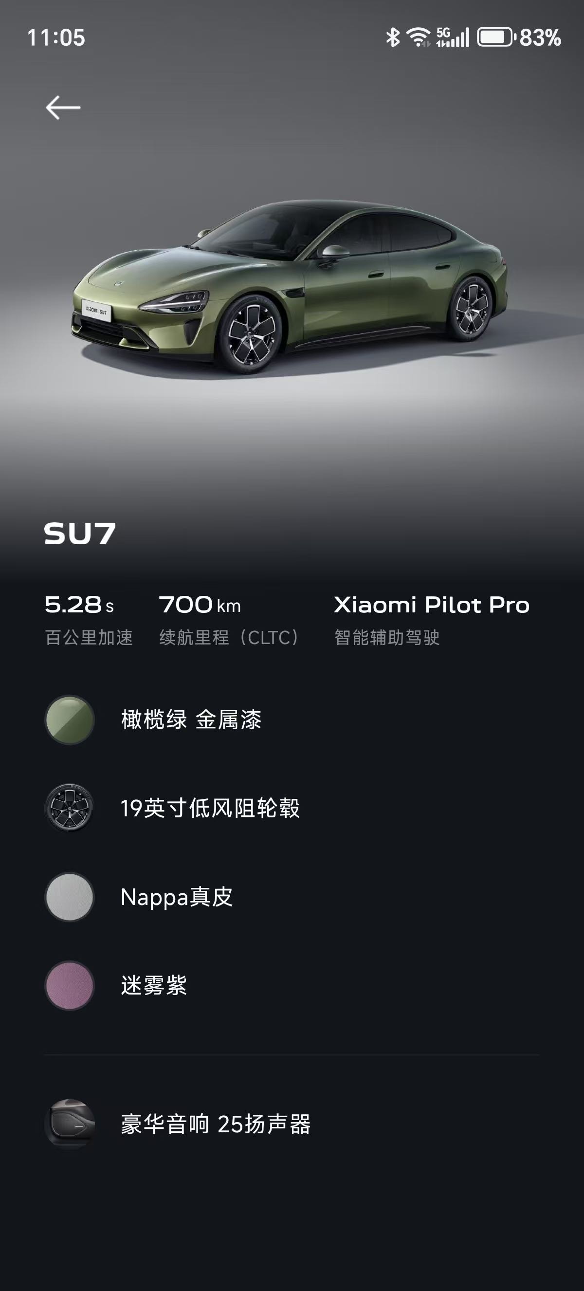 MI SU7 2025 car image #10