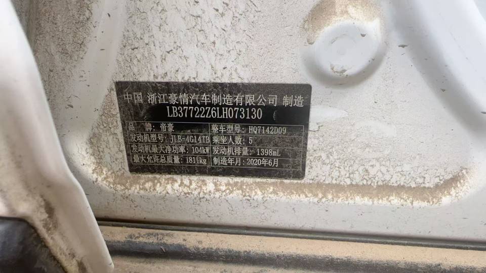 GEELY Emgrand GS 2020 car image #8